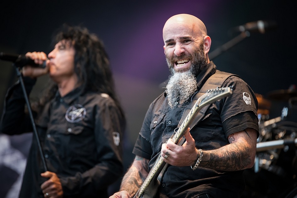 Anthrax – Scott Ian und Band gaben den Support für Limnp Bizkit. – Joey und Scott.