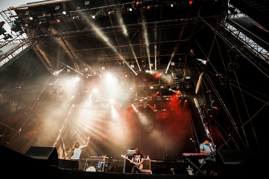 Aaron Bruno und Co. im Festivalmodus. – Awolnation.