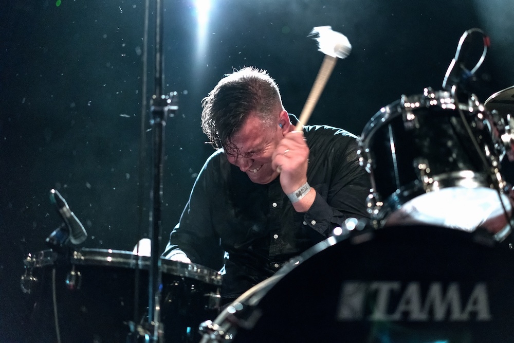 Battles – Live eine Wucht: Jon Stanier, Ian Williams und Dave Konopka. – Wumms!