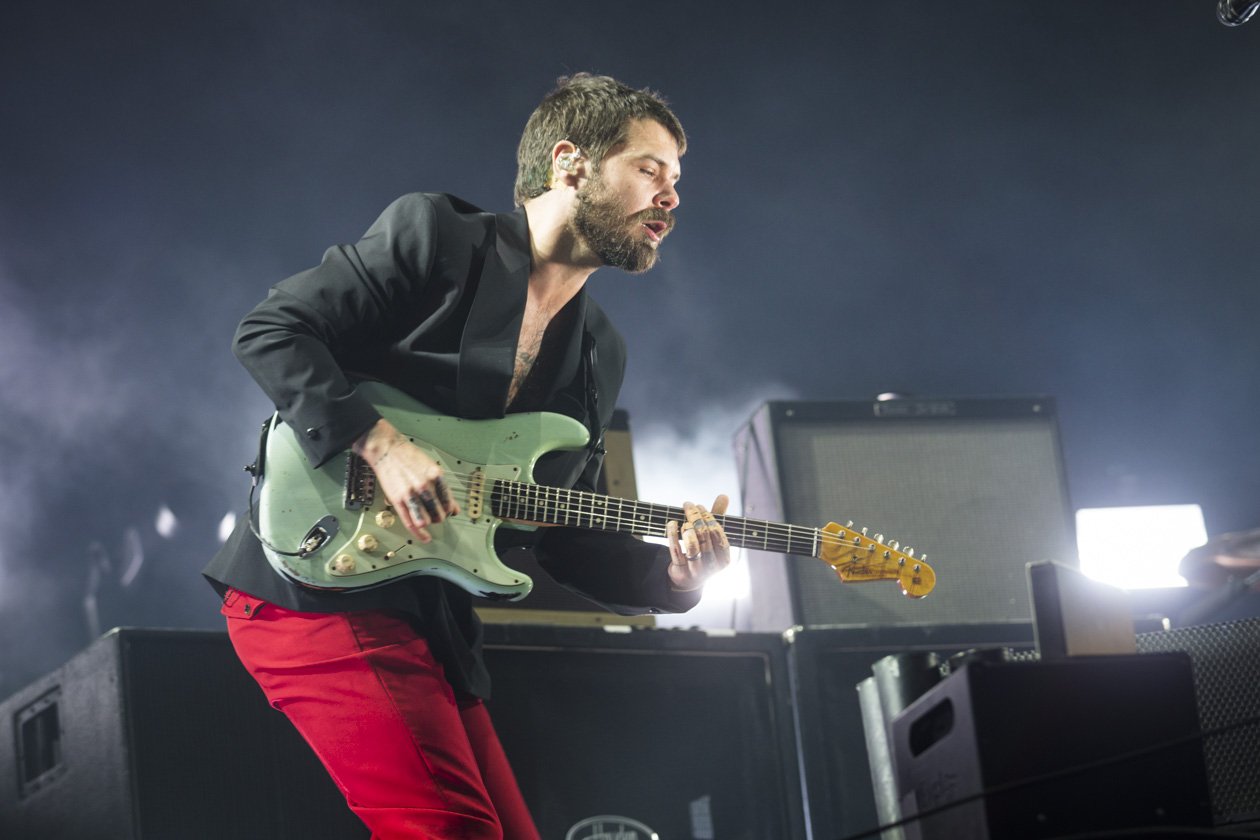 Die Schotten rockten die Green Stage am Festivalsamstag. – Biffy Clyro.