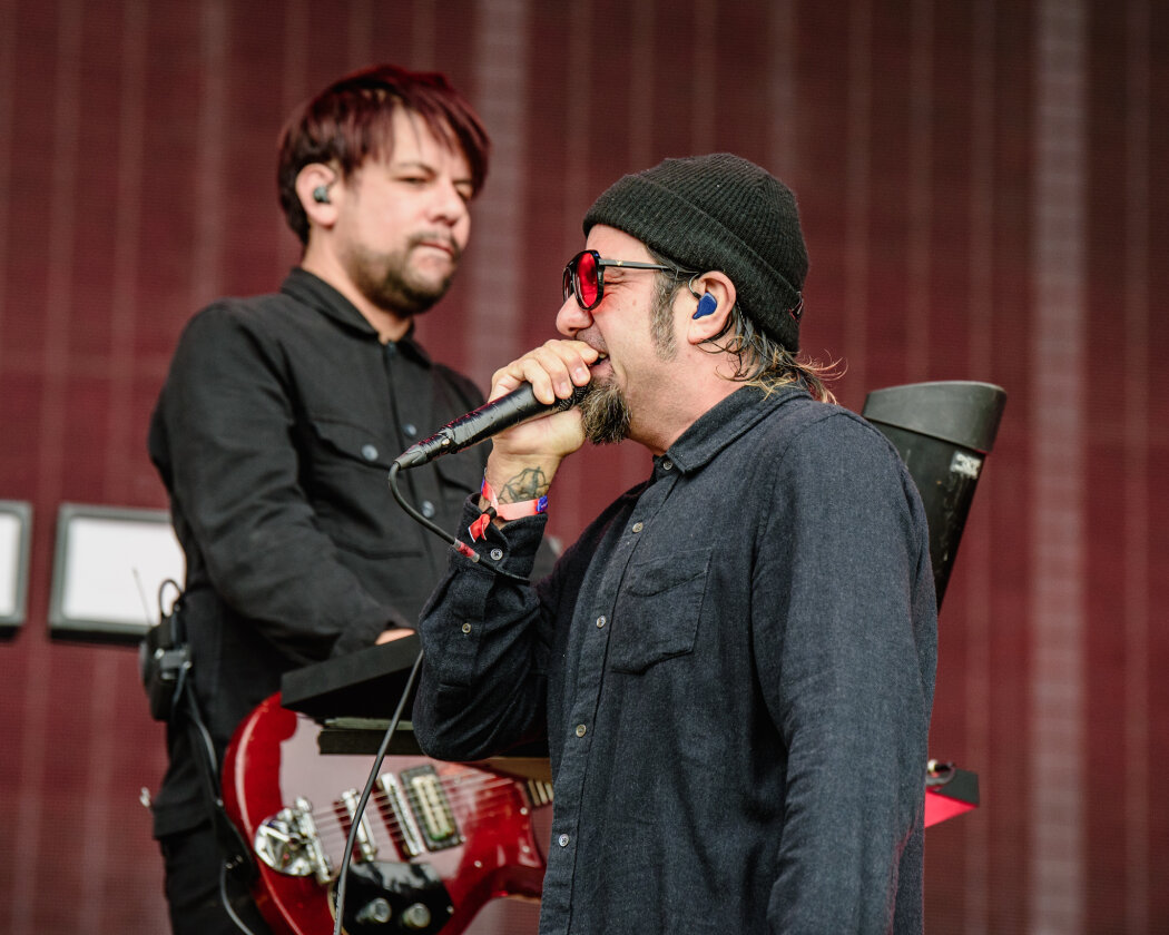 Setzten am Sonntag ein fettes Ausrufezeichen: Chino Moreno und Shaun Lopez. – Crosses.