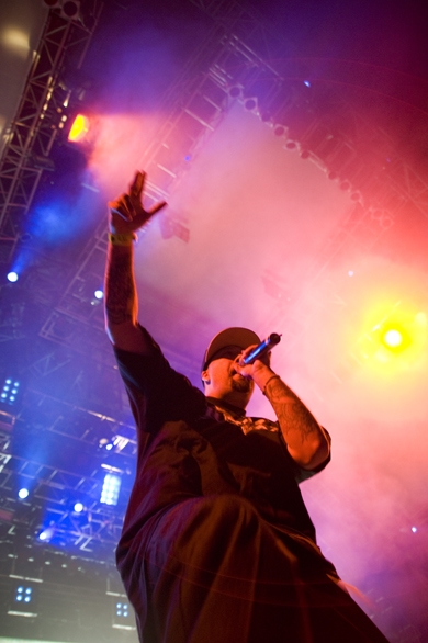Die alte Garde des US-Hip-Hops mischte das Publikum auf. – B-Real von Cypress Hill.