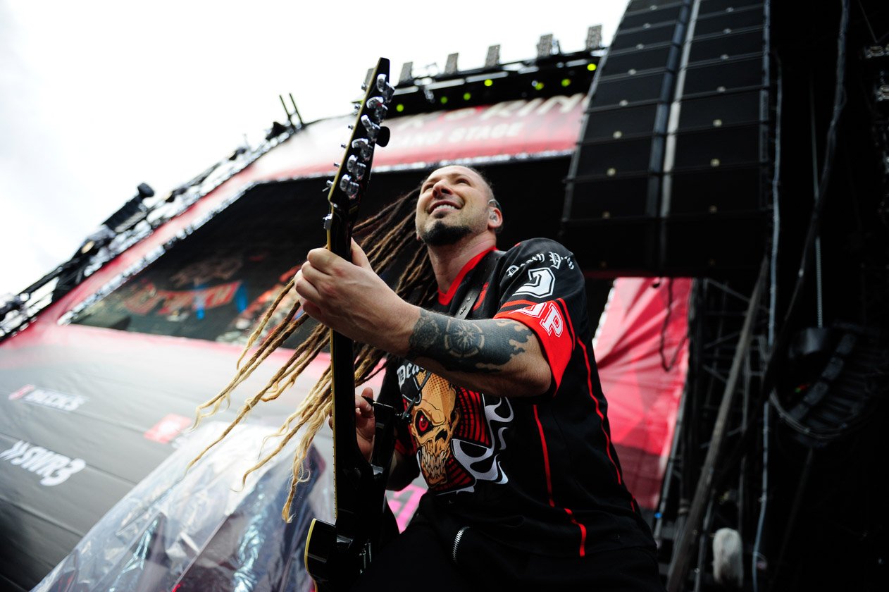 Five Finger Death Punch – Auf Festivals gesetzt: Die Amis um Sänger Ghost. – Zoltan Bathory.