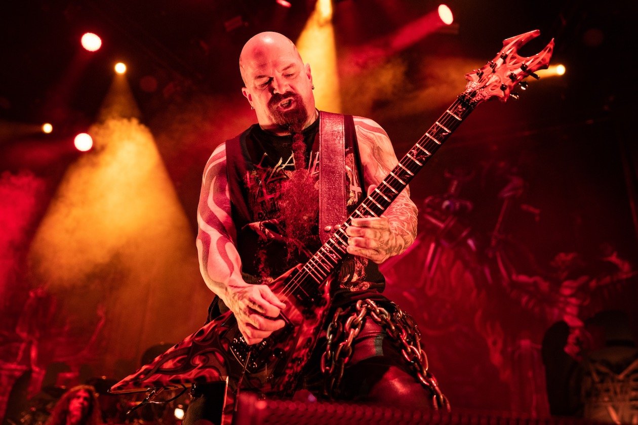 Auf Abschiedstour in Berlin mit Lamb Of God, Anthrax und Obituary. – Kerry King.