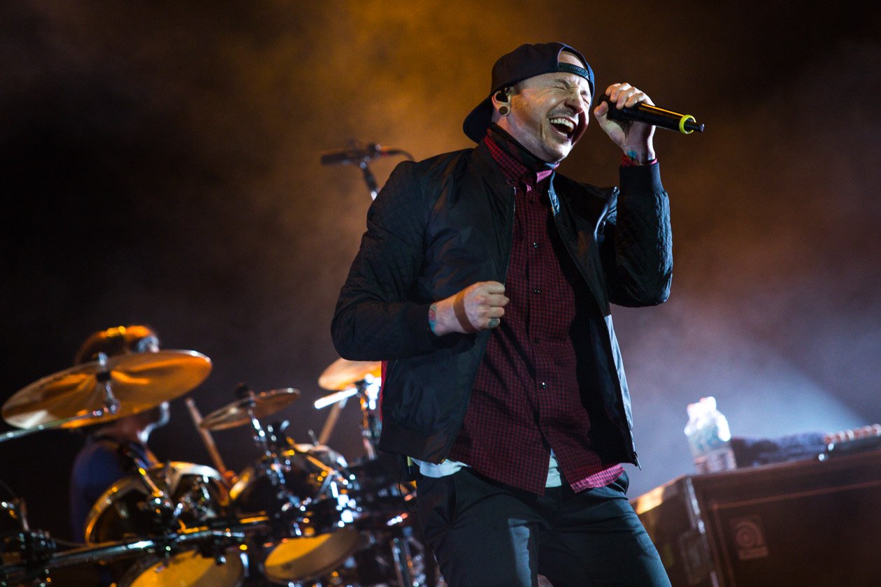 Linkin Park – Headliner am Samstag in Scheeßel. – Chester am Mic.