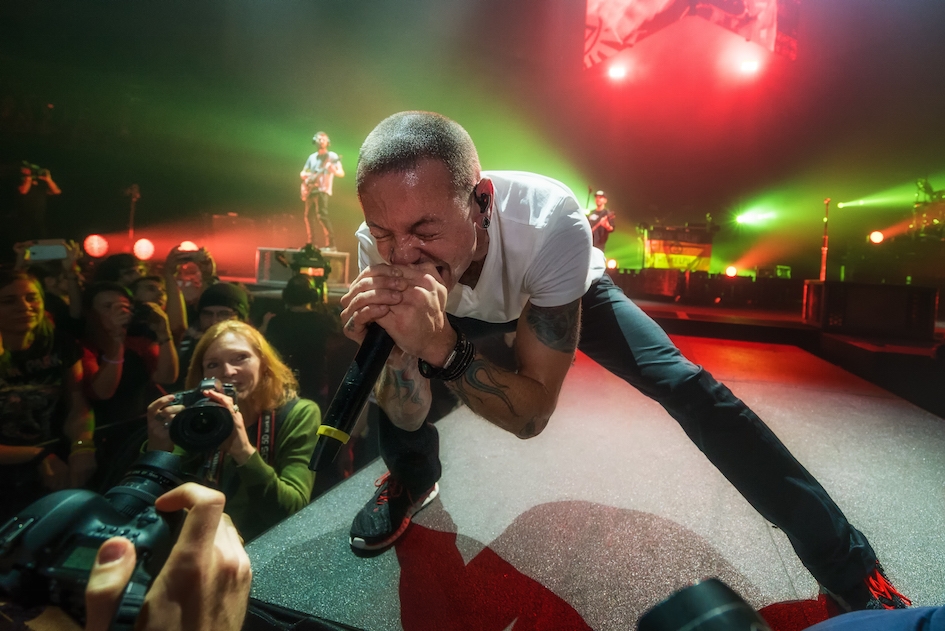 Linkin Park – Regelmäßig zu Gast in Good Ol' Germany - und dann natürlich nur in den größten Hallen. – Chester in Action.