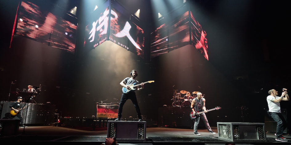 Regelmäßig zu Gast in Good Ol' Germany - und dann natürlich nur in den größten Hallen. – Linkin Park on stage.