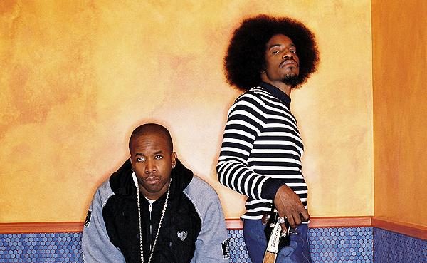 Outkast – Das Hip Hop-Duo, Dre und Big Boi, in den verschiedensten Outfits... – Afro-Andre und Big Boi