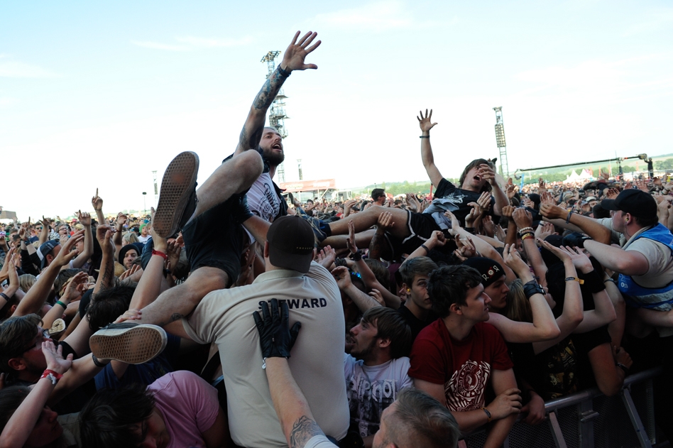 Parkway Drive – Die Australier rockten Mendig. – Ordentlich Betrieb im Graben.