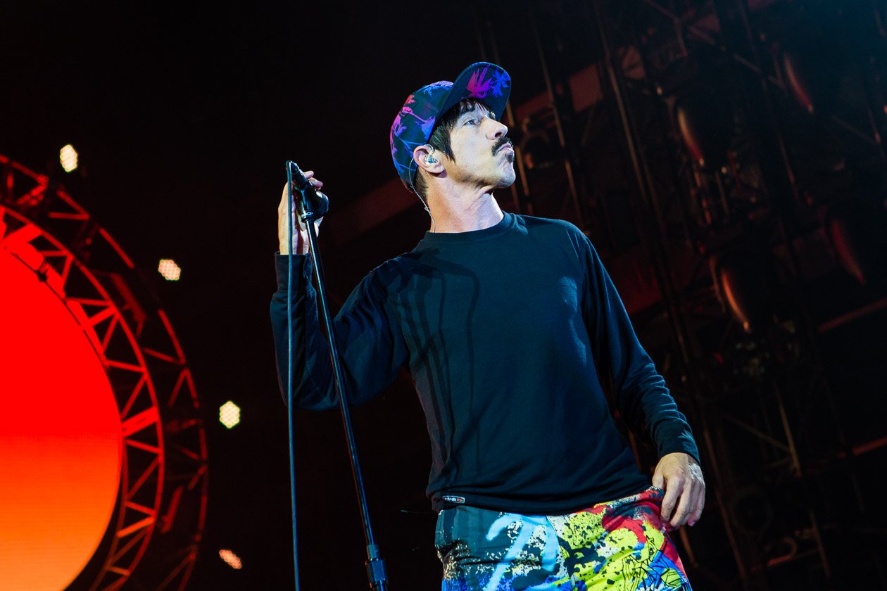 Red Hot Chili Peppers – Headliner am Festivalsamstag. – Anthony Kiedis.