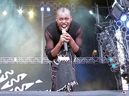 Skin mit Skunk Anansie auf dem Hurricane 2001. – Skin, Hurricane 2001