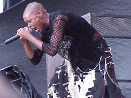 Skin mit Skunk Anansie auf dem Hurricane 2001. – Skin, Hurricane 2001