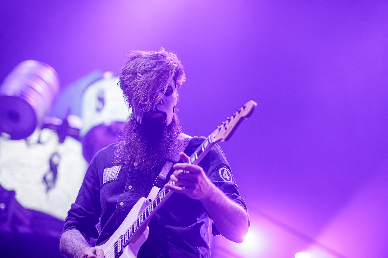 Slipknot – Corey Taylor und Co.: Das aktuelle Album "We Are Not Your Kind" im Gepäck und Behemoth im Vorprogramm. – Jim Root.