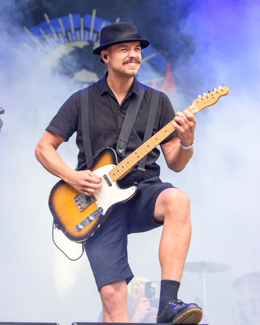 Drückte am letzten Festivaltag noch mal aufs Gaspedal: die Rock-Crew aus Schweden. – The Baboon Show.