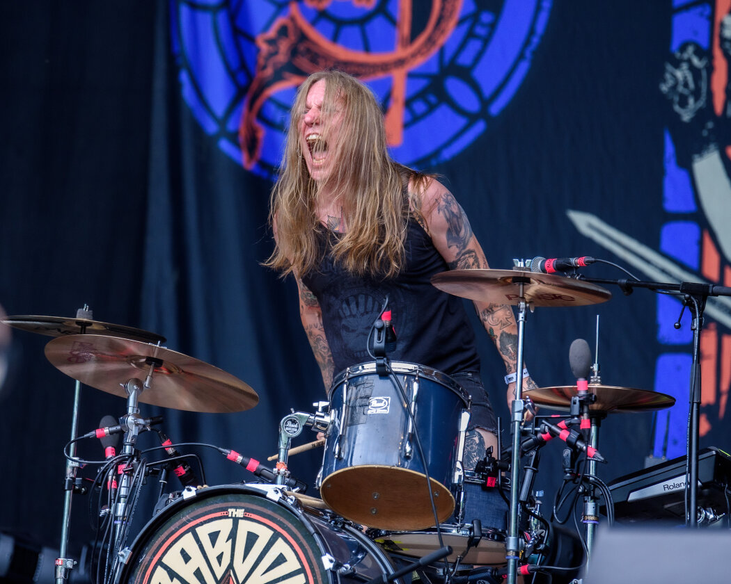 Drückte am letzten Festivaltag noch mal aufs Gaspedal: die Rock-Crew aus Schweden. – The Baboon Show.