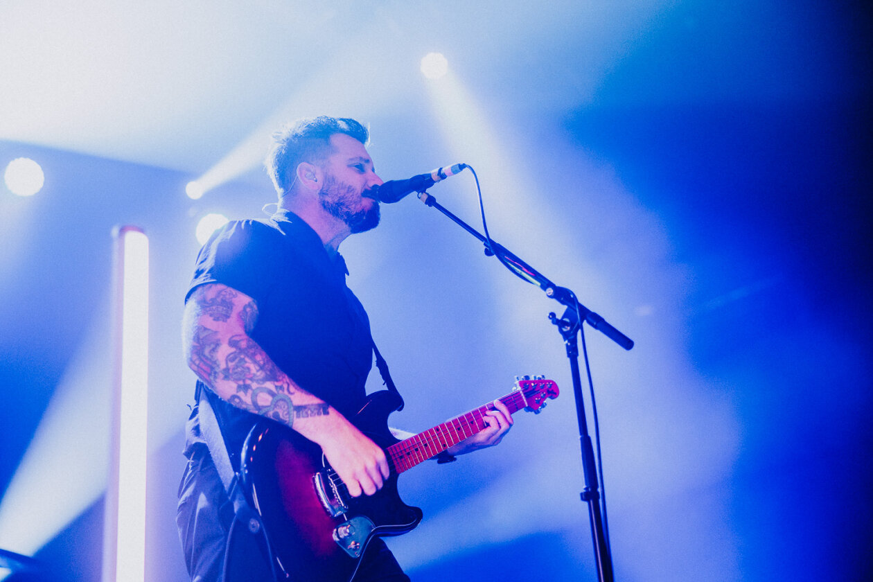 Live in der Hauptstadt: die Post-Hardcore-Größen um Dustin Kensrue. – Thrice.