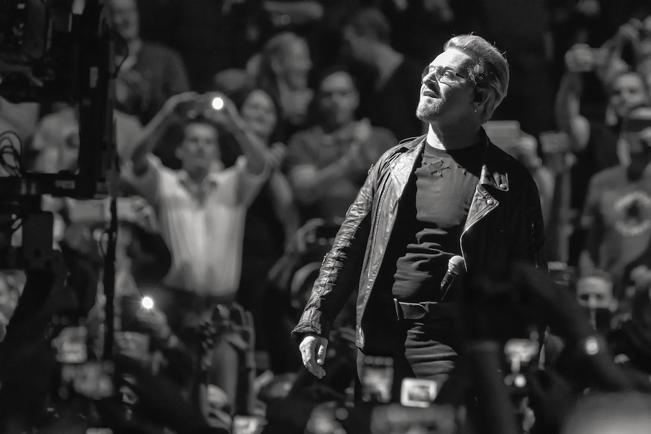 U2 – Vier Mal spielen die irischen Superstars 2015 in der Hauptstadt. – Bono beim Auftakt der Berliner Konzertreihe.