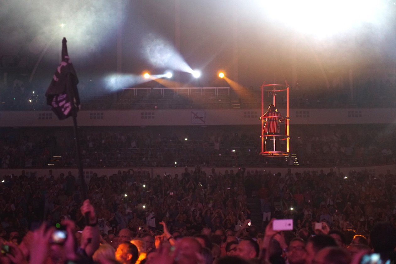 Udo Lindenberg – Zwei Abende nacheinander ausverkauft: Der Panikpräsident in Bestform. – Die Festhalle war am zweiten Abend in Folge ausverkauft.