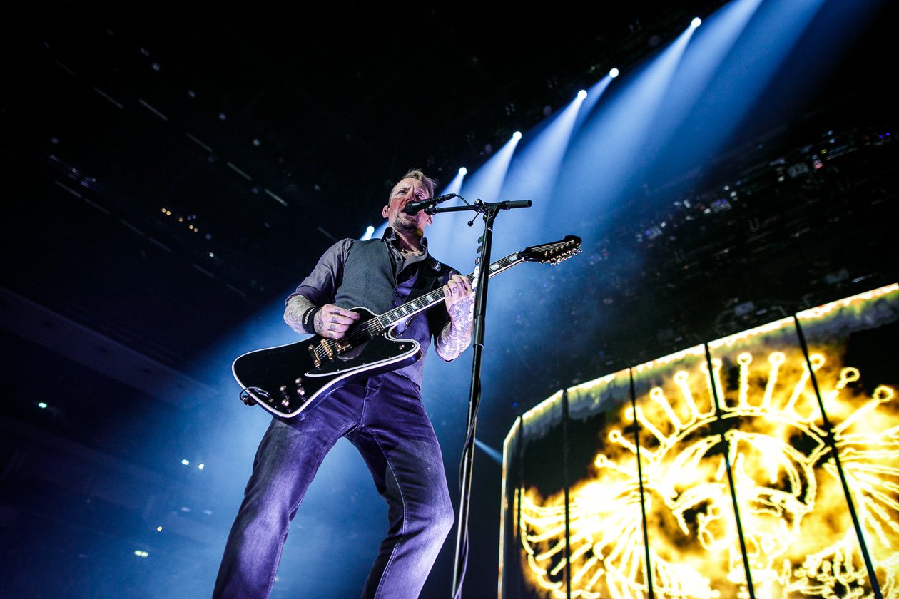 Mit der aktuellen Scheibe "Rewind, Replay, Rebound" zu Gast in der Hauptstadt. – Volbeat.