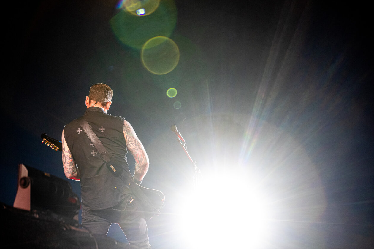 Volbeat – Die Dänen gaben am letzten und Metal-lastigen Festivaltag den Headliner. – Michael Poulsen.